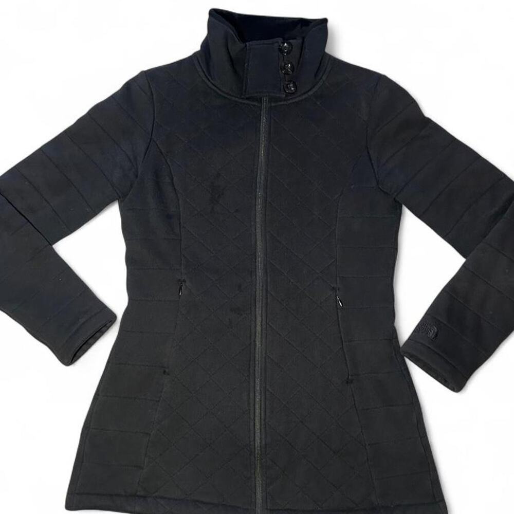The north face black quilted lined Jacket